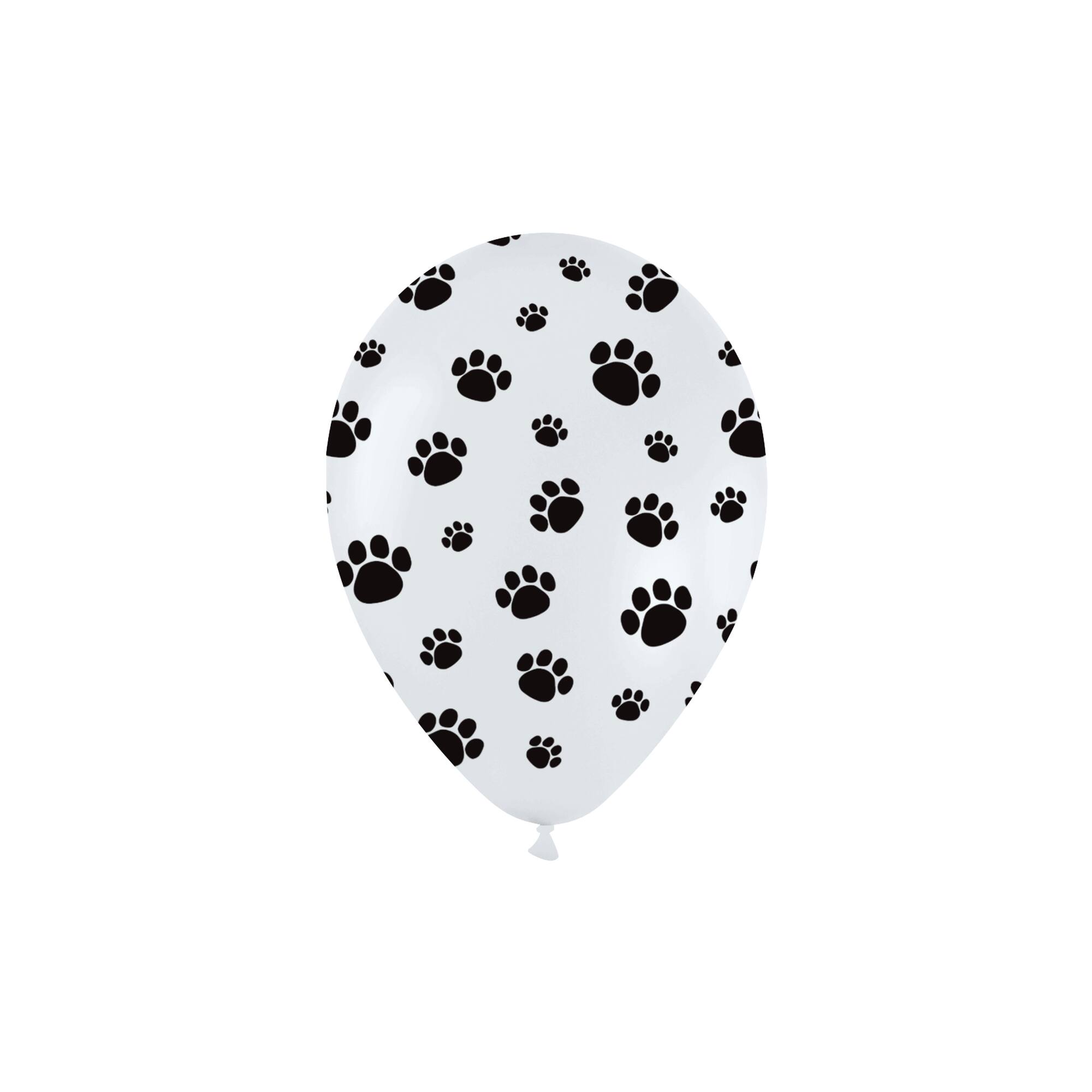 50 Pack: 11" Paw Prints Latex Balloon
